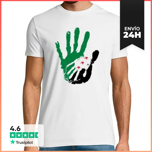 Camiseta Hombre Clásica Libertad Para Siria LaTostadora