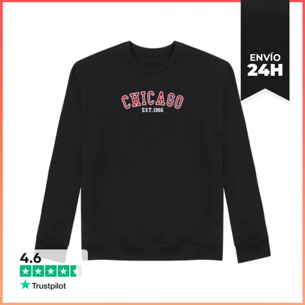 Sudadera Unisex Chicago Est 1966 LaTostadora
