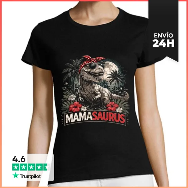 Camiseta Mujer Clásica Mamásaurus LaTostadora