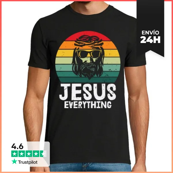 Camiseta Hombre Clásica Jesús Todo LaTostadora
