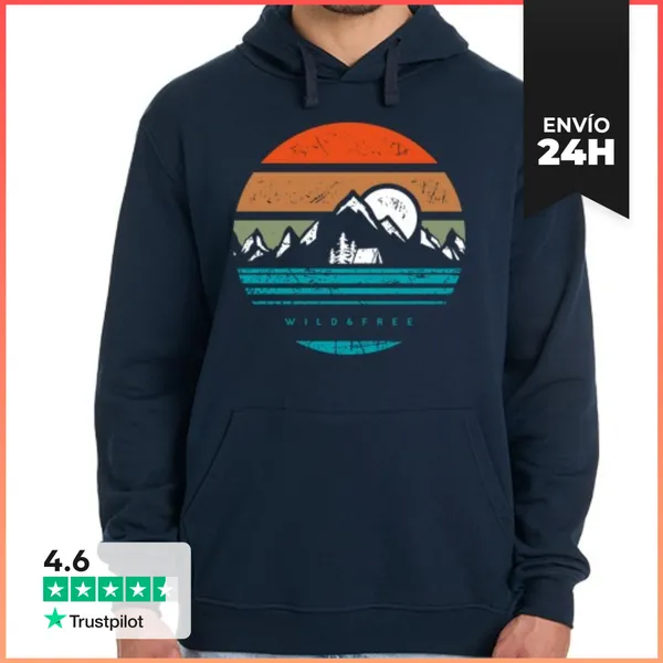 Sudadera Unisex Con Capucha Salvaje Y Libre LaTostadora