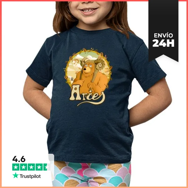 Camiseta Clásica Para Niños Oso Aries Marrones LaTostadora