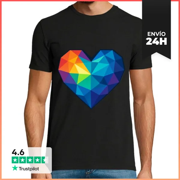 Camiseta Hombre Clásica Amor - Amor - San Valentín - Corazón
