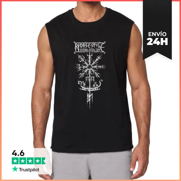 Camiseta Sin Mangas NorseStaveWhite LaTostadora