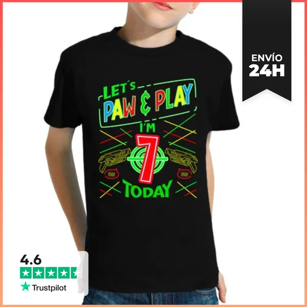 Camiseta Clásica Para Niños Vamos A Jugar Con La Pata Tengo 7
