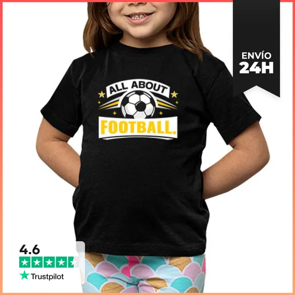 Camiseta Clásica Para Niños Todo Sobre El Fútbol LaTostadora