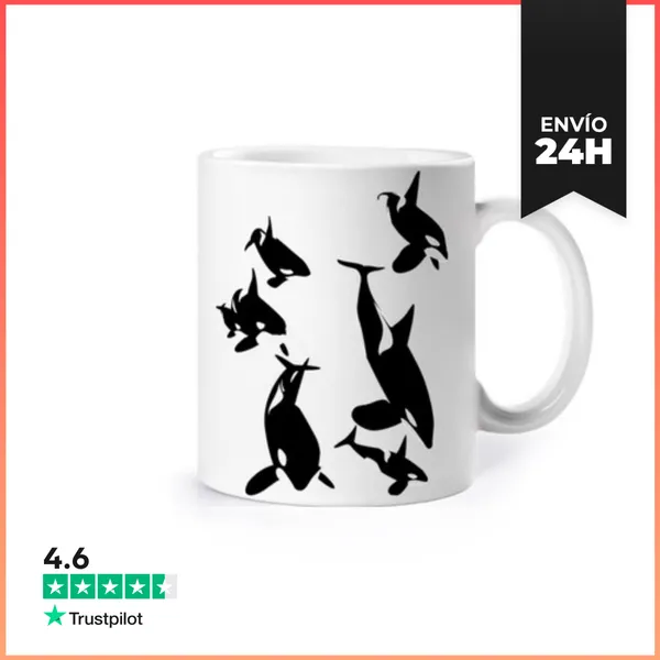 Taza Patron De Orcas LaTostadora