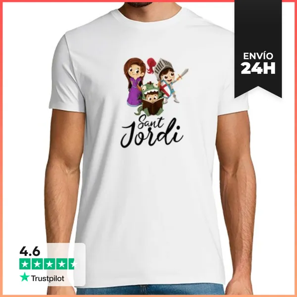 Camiseta Hombre Clásica Sant Jordi LaTostadora