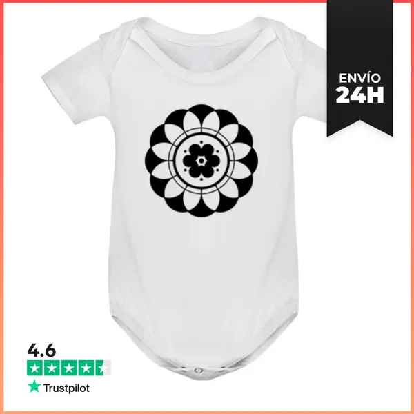 Body Bebé Mandala De Flores En Círculo De Cultivo LaTostadora