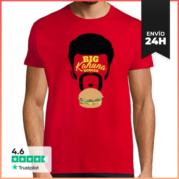 Camiseta Hombre Clásica Pulp Fiction - Big Kahuna Burger