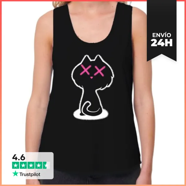 Camiseta Mujer Sin Mangas, Loose Fit Substratum Mujer, Sin