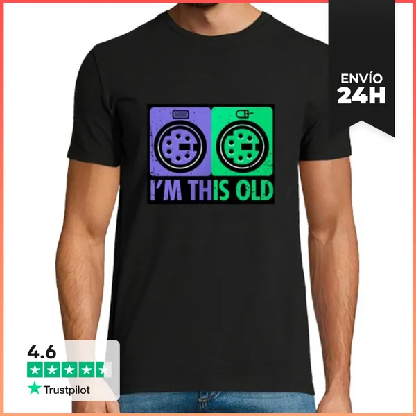 Camiseta Hombre Clásica Soy Así De Viejo LaTostadora