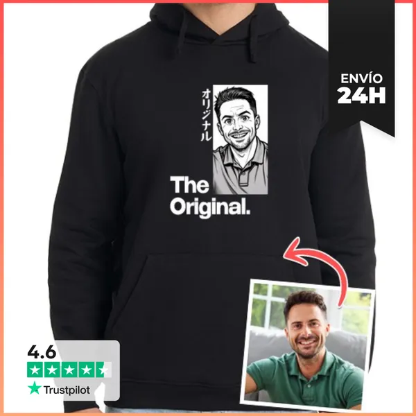 Sudadera Unisex Con Capucha Efecto Manga Sudadera The Original