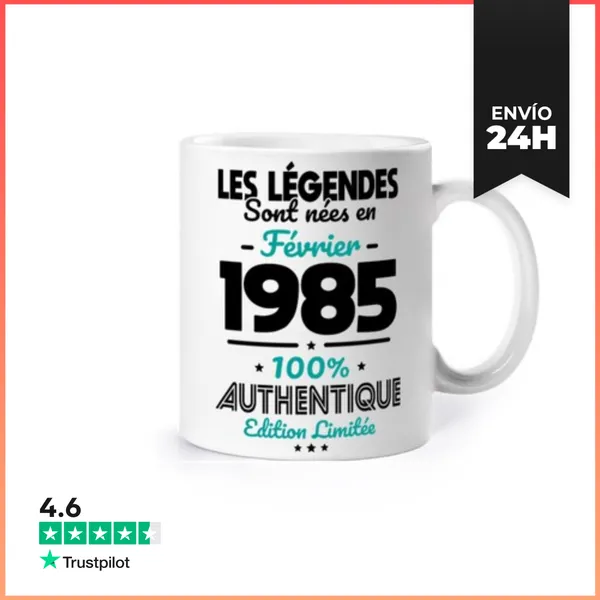 Taza Leyendas De 40 Años Nacidas En Febrero LaTostadora
