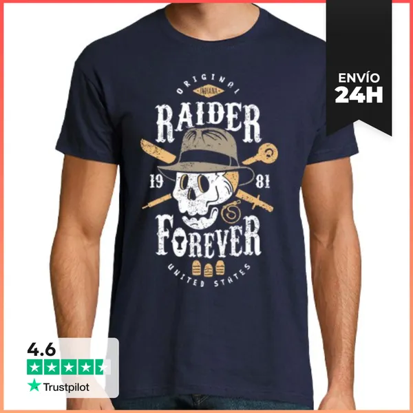 Camiseta Hombre Clásica Raider Forever LaTostadora