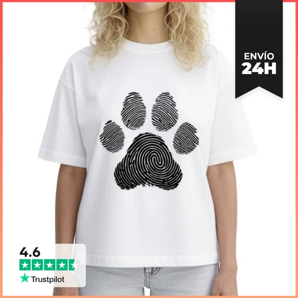 Camiseta Mujer Boxy Dueño De Perro Pasión Por Los Perros