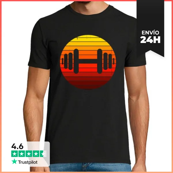Camiseta Hombre Clásica Entrenamiento Vintage De Culturismo Al