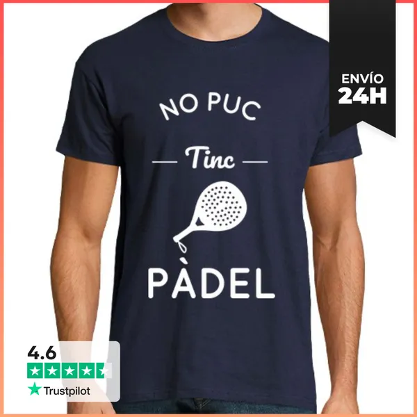Camiseta Hombre Clásica No Puedo Tengo Padel - Catalán