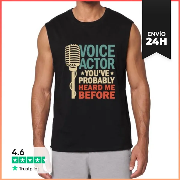 Camiseta Sin Mangas Regalo De Actor De Doblaje LaTostadora