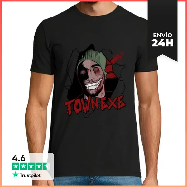 Camiseta Hombre Clásica TOWN.EXE HOMBRE MANGA CORTA LaTostadora