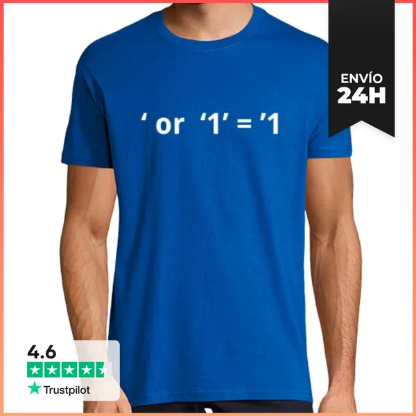 Camiseta Hombre Clásica Camiseta Hombre Inyección SQL LaTostadora