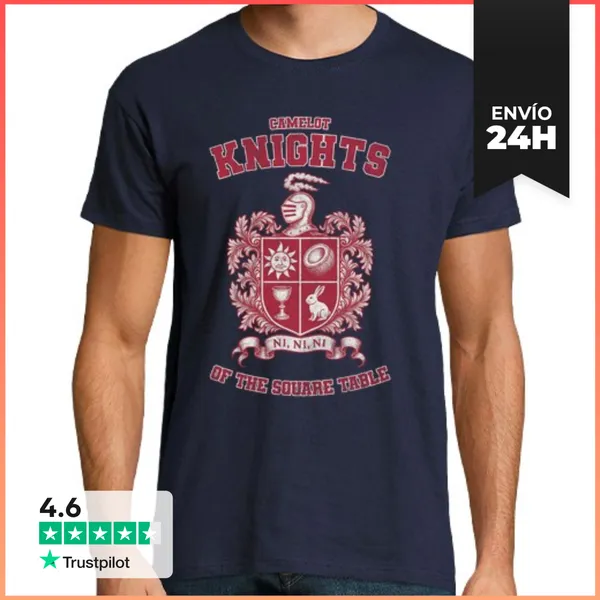 Camiseta Hombre Clásica Knights Of The Square Table LaTostadora