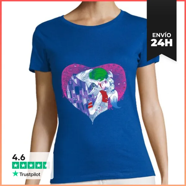 Camiseta Mujer Clásica Beso De Suicidio LaTostadora