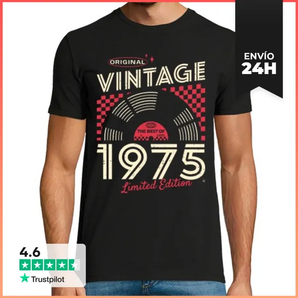 Camiseta Hombre Clásica VINTAGE 1975 LaTostadora