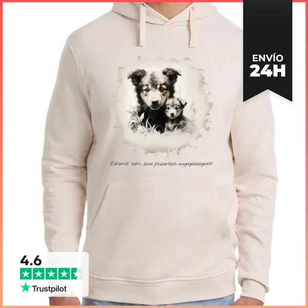 Sudadera Unisex Con Capucha Eskerrik Asko Zure Pazientzia