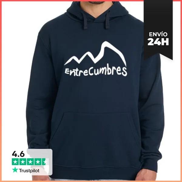 Sudadera Unisex Con Capucha Entrecumbres Blanco LaTostadora