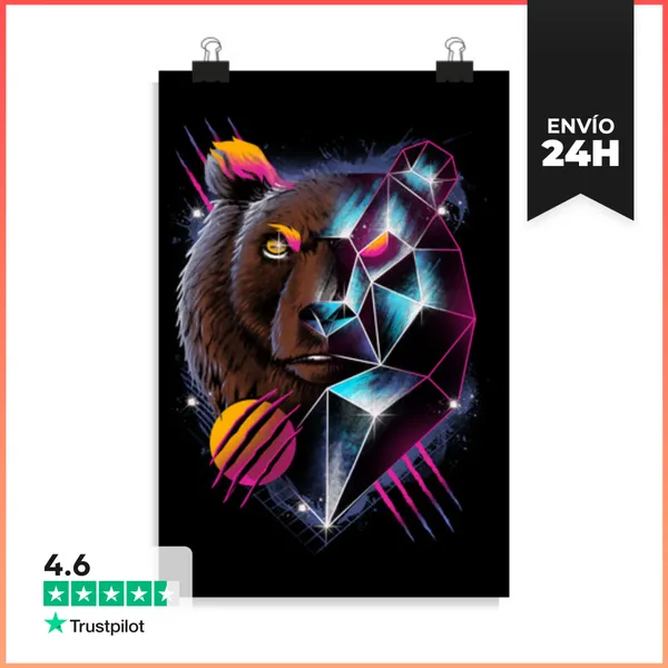 Póster Vertical Rad Oso LaTostadora