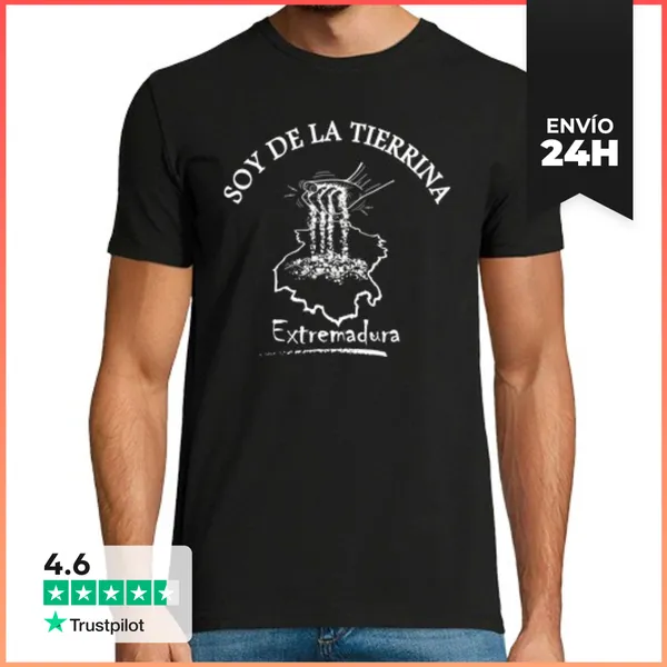Camiseta Hombre Clásica 12. Extremadura - Soy De La Tierrina