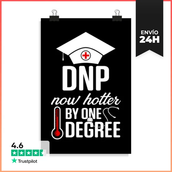 Póster Vertical Dnp Doctor En Práctica De Enfermería Caliente