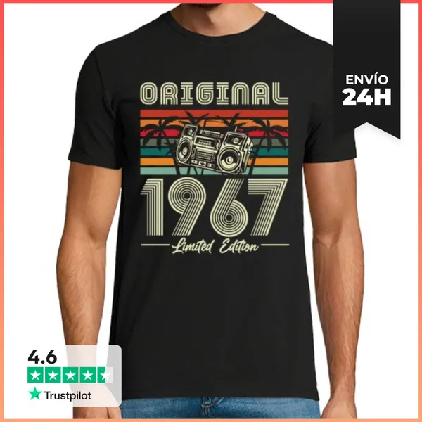 Camiseta Hombre Clásica Limited Edition Radio 1967 LaTostadora