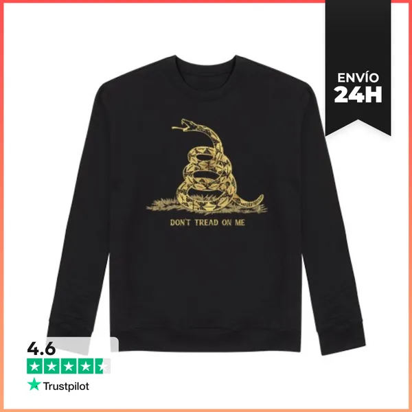 Sudadera Unisex Dont Tread On Me - Vintage Gold V01 LaTostadora