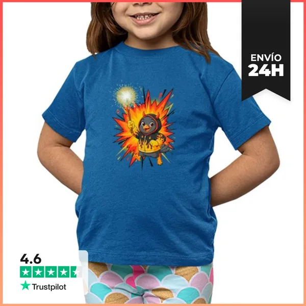 Camiseta Clásica Para Niños Paloma Popular Mod.1 LaTostadora