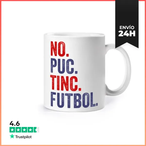 Taza NO PUC TINC FUTBOL RETRO VINTAGE LaTostadora