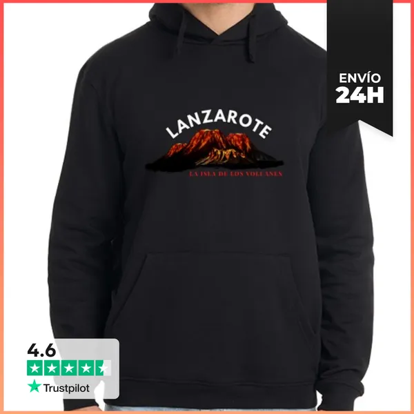 Sudadera Unisex Con Capucha Lanzarote La Isla De Los Volcanes