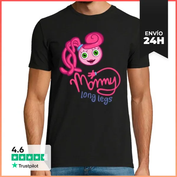 Camiseta Hombre Clásica Mommy Long Legs - Mama Piernas Largas