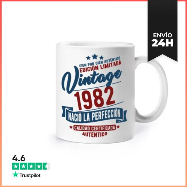 Taza 1982 Nació La Perfección LaTostadora