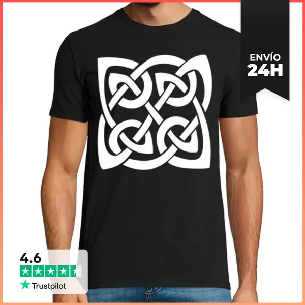 Camiseta Hombre Clásica Nudo Celta 3b LaTostadora