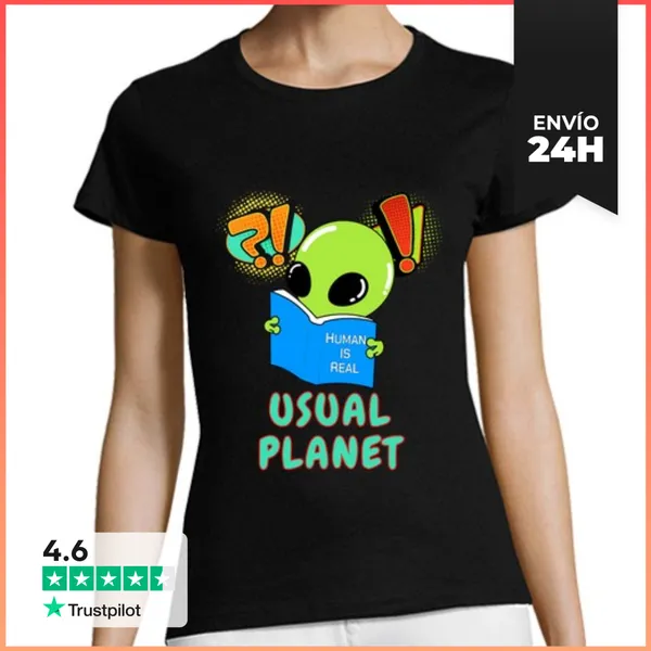 Camiseta Mujer Clásica Planeta Habitual LaTostadora