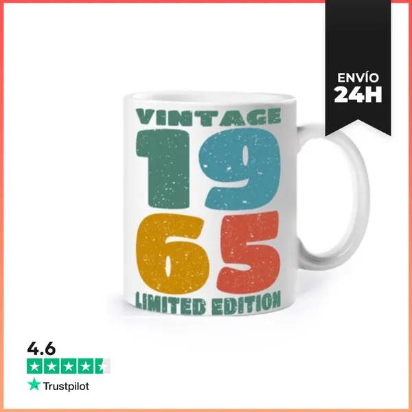 Taza Aniversario 1965 - Vintage 1965 LaTostadora