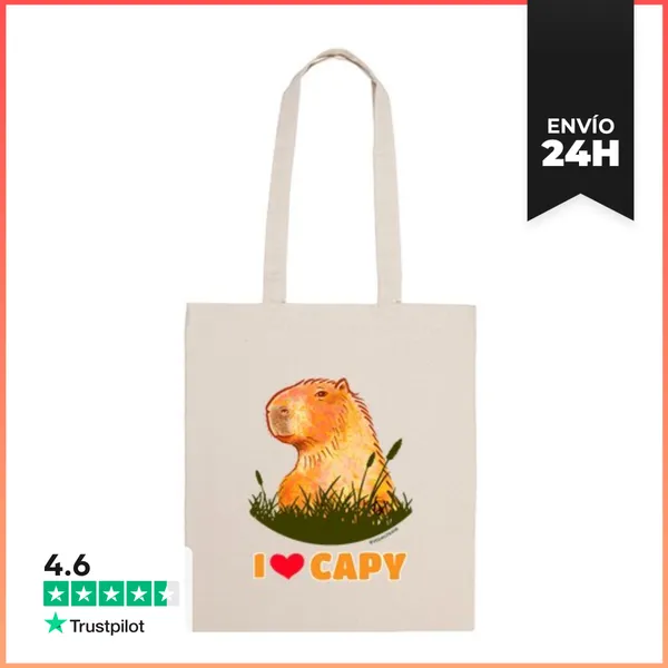 Bolsa De Tela Adorable Capibara LaTostadora