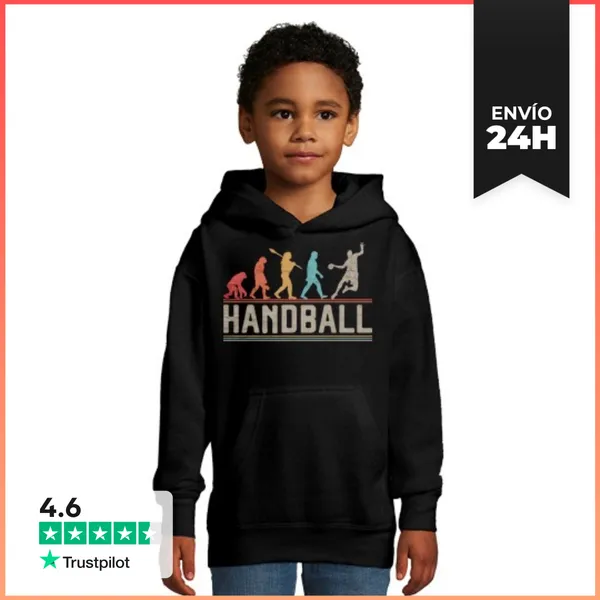 Sudadera Para Niños Con Capucha Balonmano Balonmano Balonmano