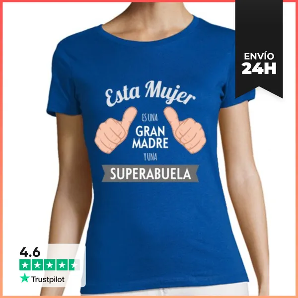 Camiseta Mujer Clásica Esta Mujer Es Una Gran Madre Y Una Super