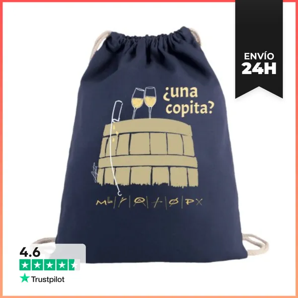 Mochila Saco Con Cuerdas Te Invito A Una Copa LaTostadora