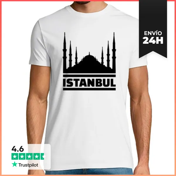 Camiseta Hombre Clásica Mezquita De Estambul LaTostadora
