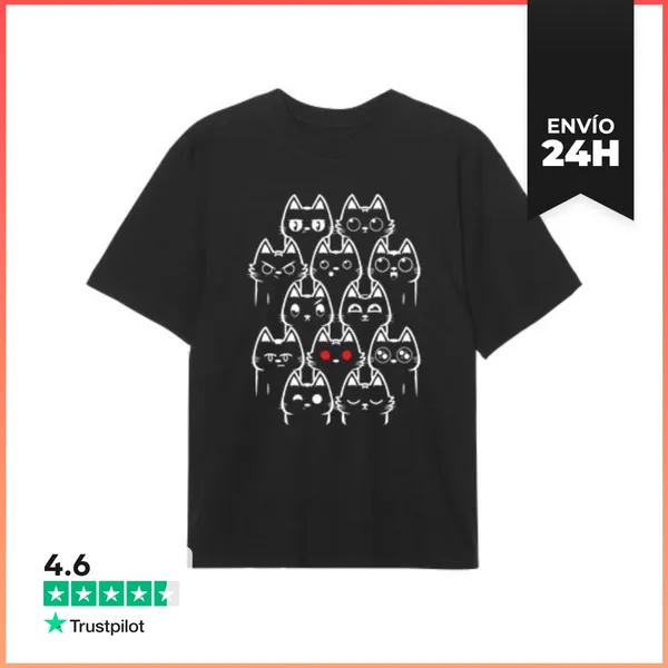 Camiseta Oversize Cats Day LaTostadora