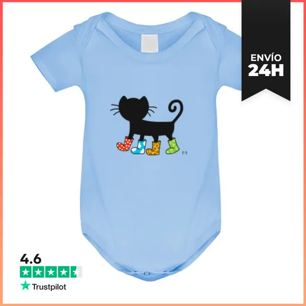 Body Bebé Gato Con Botas LaTostadora